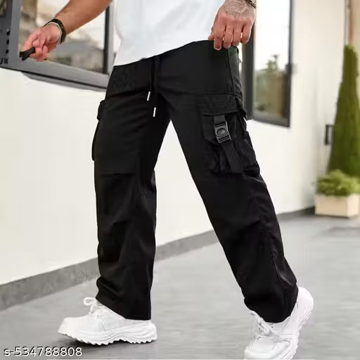 EyeBogler Men Cargo Fit Drawstring Trouser