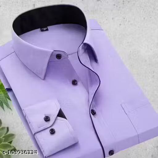 Fashion Corner Casual Formalwear Plain Full Sleeve Cotton Shirt.
